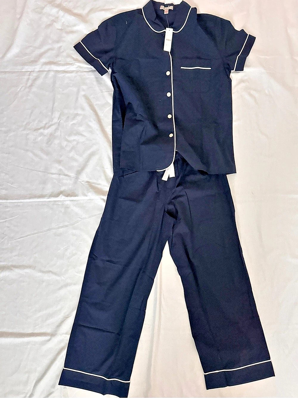 J.Crew  Short-sleeve Pajama Set Blue Extra Small